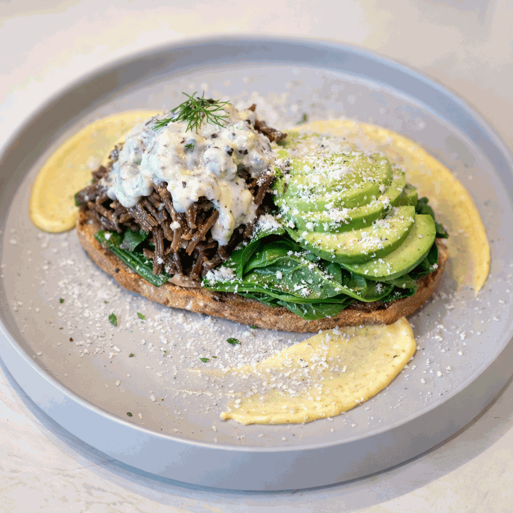 Truffle Beef Tenderloin With Spinach